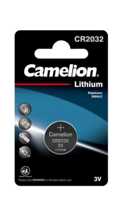 Элемент питания литиевый Camelion CR CR2032 BL1